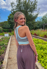 J.HOFFMAN'S FPM Go To Stripe Bra in Frosty Movement