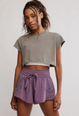 J.HOFFMAN'S FPM Hot Shot Cropped Tee in Pewter