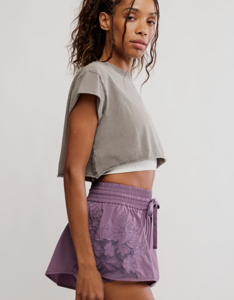 J.HOFFMAN'S FPM Hot Shot Cropped Tee in Pewter
