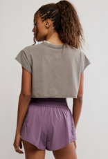 J.HOFFMAN'S FPM Hot Shot Cropped Tee in Pewter