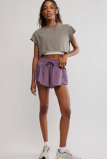 J.HOFFMAN'S FPM Hot Shot Cropped Tee in Pewter