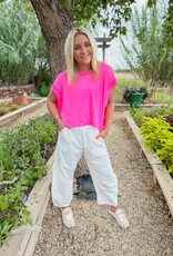 J.HOFFMAN'S FPM My Time Tee in Hot Pink
