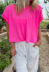 J.HOFFMAN'S FPM My Time Tee in Hot Pink