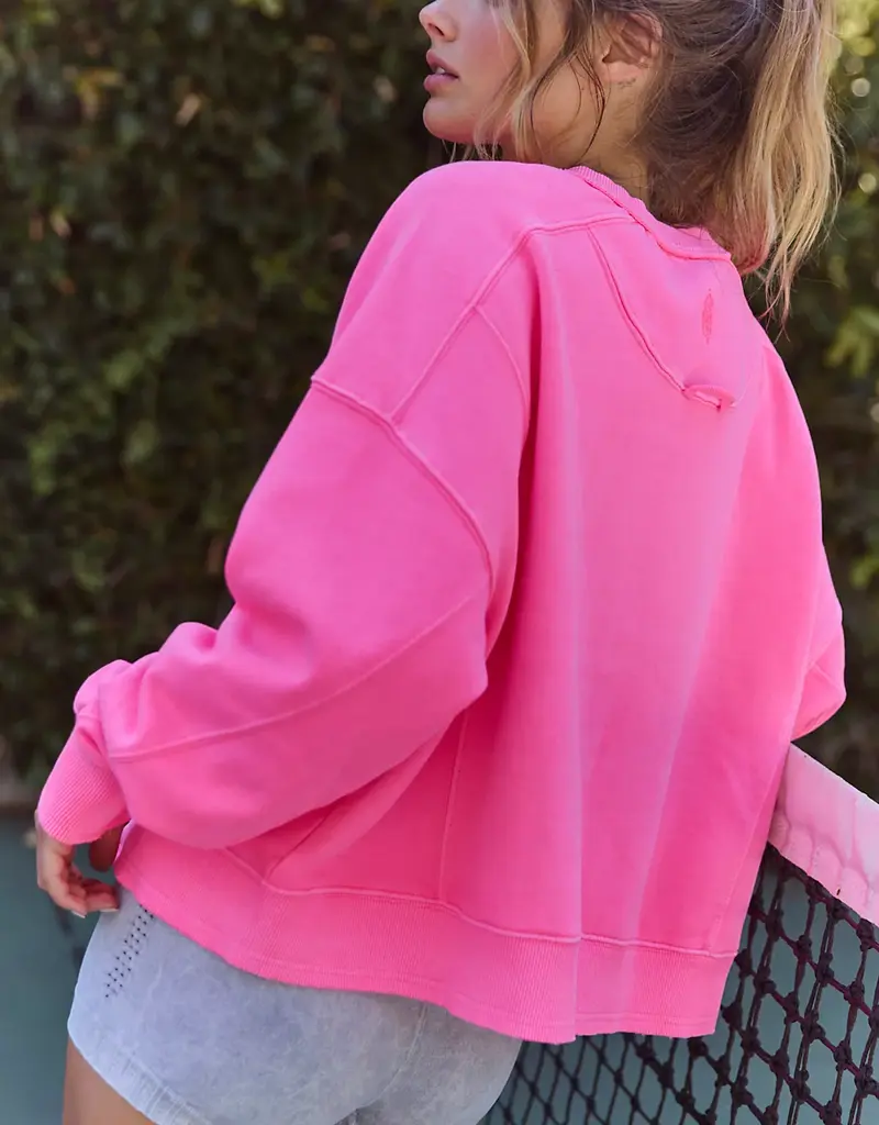 J.HOFFMAN'S FPM Intercept Pullover in Hot Pink