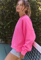 J.HOFFMAN'S FPM Intercept Pullover in Hot Pink