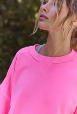 J.HOFFMAN'S FPM Intercept Pullover in Hot Pink