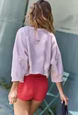 J.HOFFMAN'S FPM Sho Sleeve Intercept Pullover in Pearl