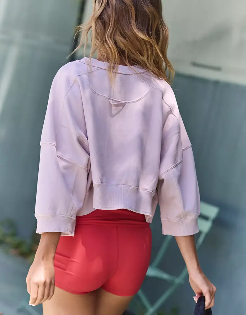 J.HOFFMAN'S FPM Sho Sleeve Intercept Pullover in Pearl