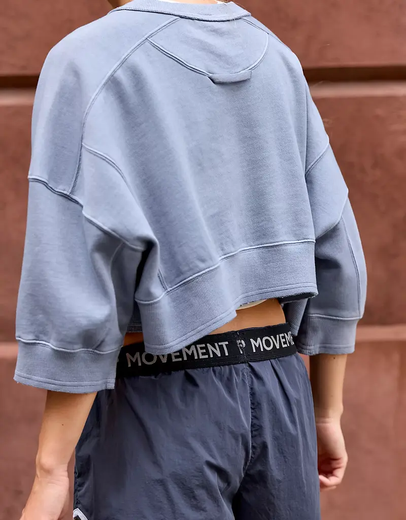 J.HOFFMAN'S FPM Sho Sleeve Intercept Pullover in Blue Ash