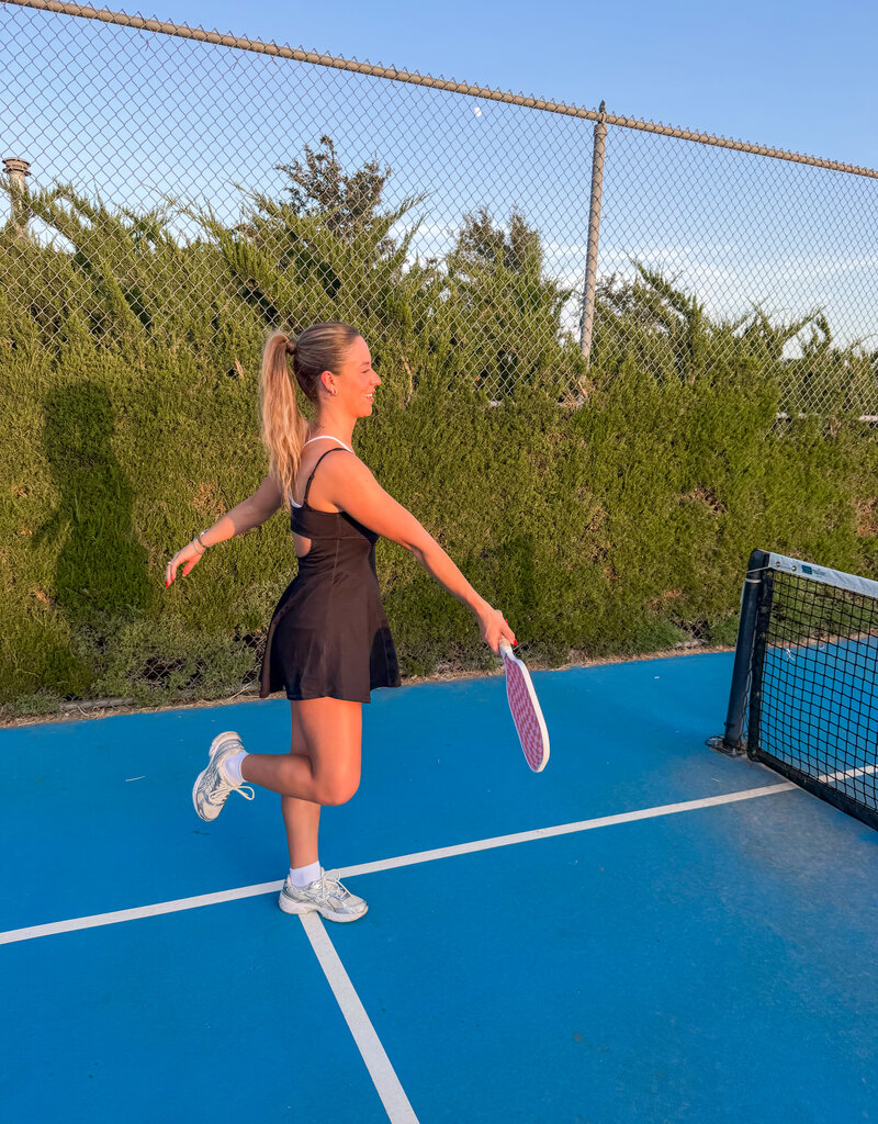 J.HOFFMAN'S FPM Baseline Tennis Dress in Black Combo