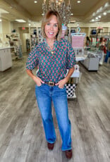 J.HOFFMAN'S Solstice Top in Turquoise