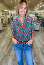 J.HOFFMAN'S Solstice Top in Turquoise