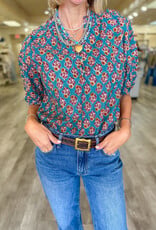 J.HOFFMAN'S Solstice Top in Turquoise