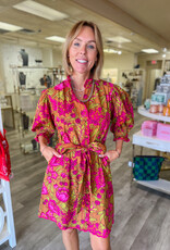 J.HOFFMAN'S Tucker Dress in Brown