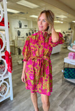 J.HOFFMAN'S Tucker Dress in Brown