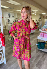 J.HOFFMAN'S Tucker Dress in Brown