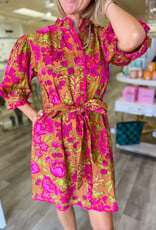 J.HOFFMAN'S Tucker Dress in Brown