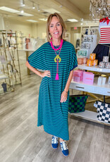 J.HOFFMAN'S Maple Dress in Green Navy