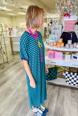 J.HOFFMAN'S Maple Dress in Green Navy