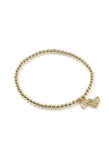 KENDRA SCOTT Ari Heart 14k Gold-Filled Stretch Bracelet