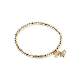 KENDRA SCOTT Ari Heart 14k Gold-Filled Stretch Bracelet