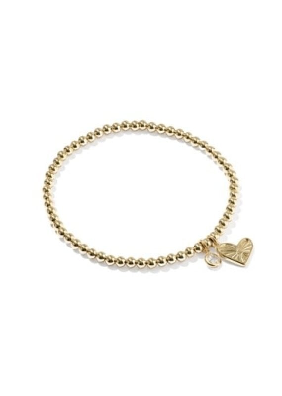 KENDRA SCOTT Ari Heart 14k Gold-Filled Stretch Bracelet