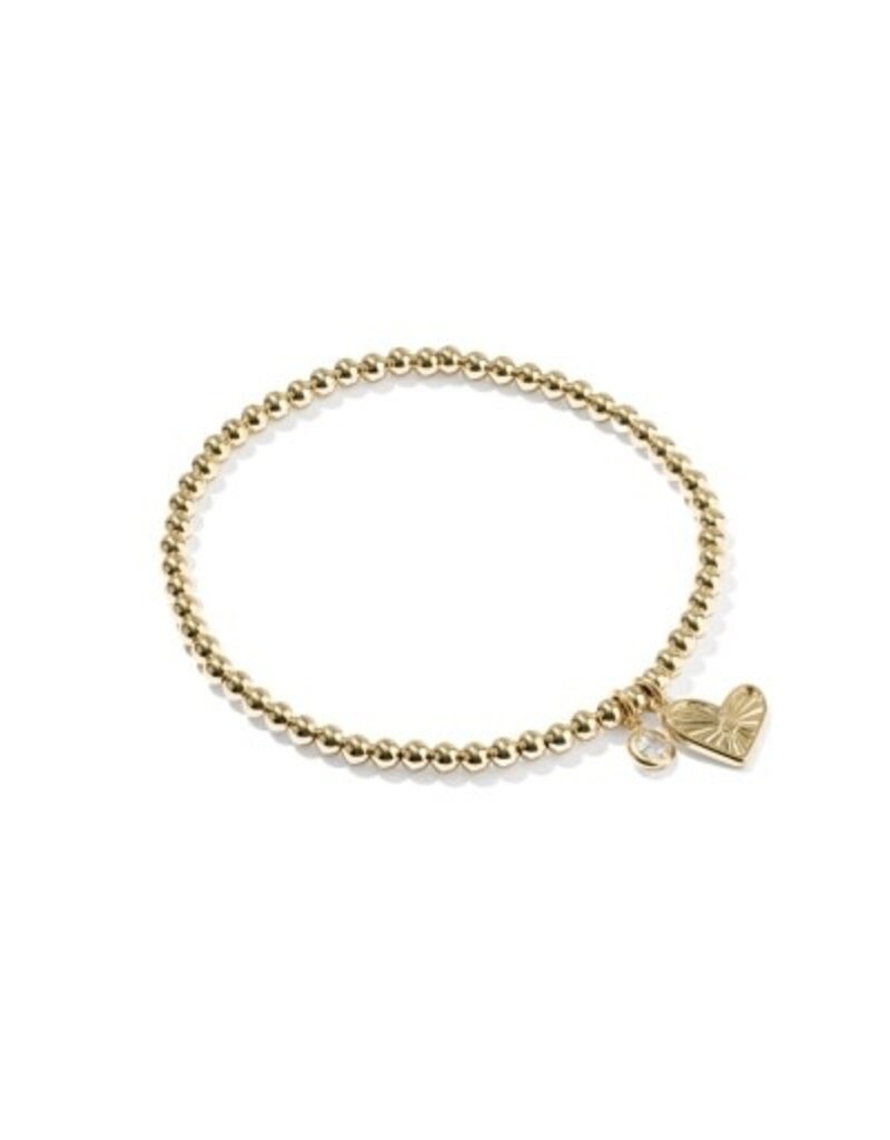KENDRA SCOTT Ari Heart 14k Gold-Filled Stretch Bracelet