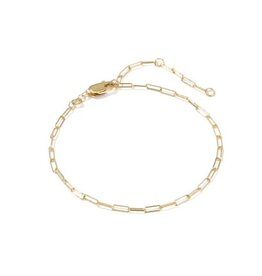 KENDRA SCOTT Meadow Paperclip 14k Gold-Filled Chain Bracelet