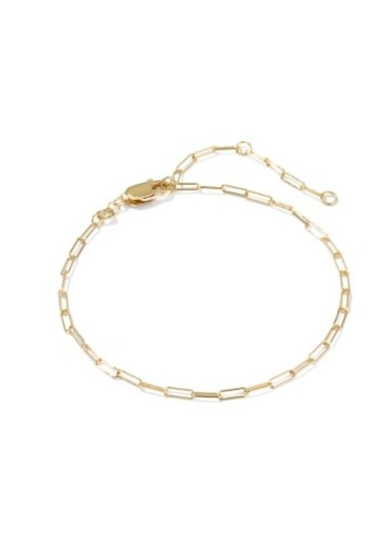 KENDRA SCOTT Meadow Paperclip 14k Gold-Filled Chain Bracelet