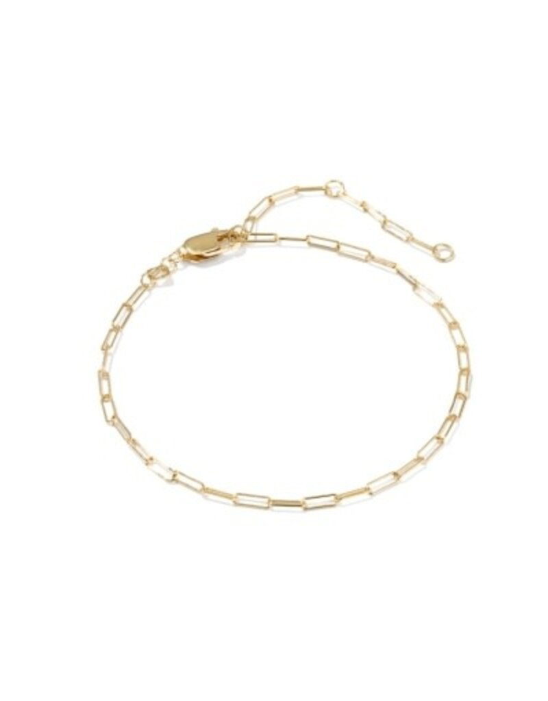 KENDRA SCOTT Meadow Paperclip 14k Gold-Filled Chain Bracelet