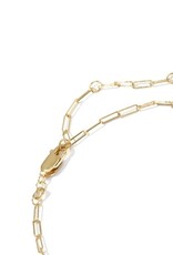 KENDRA SCOTT Meadow Paperclip 14k Gold-Filled Chain Bracelet