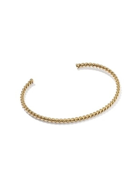 KENDRA SCOTT Victoria Medium Twist 14k Gold-Filled Cuff Bracelet