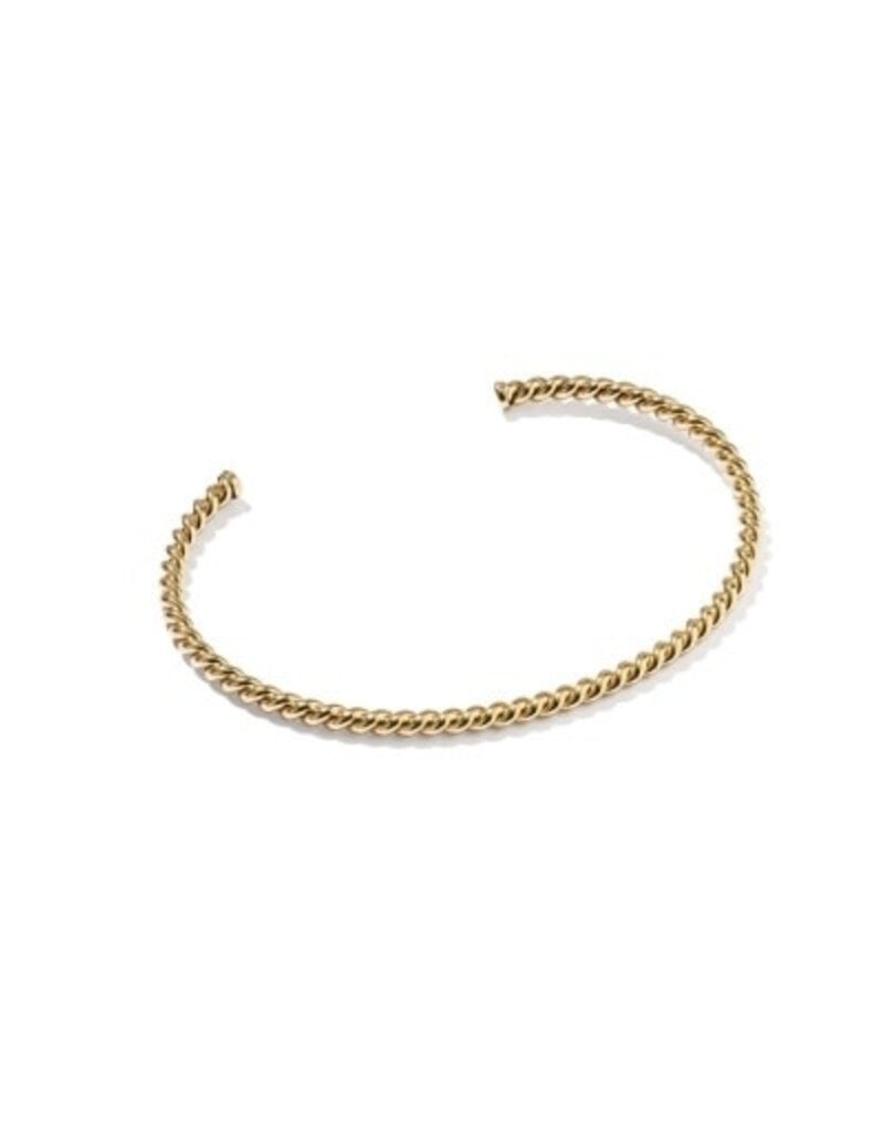 KENDRA SCOTT Victoria Medium Twist 14k Gold-Filled Cuff Bracelet
