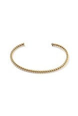 KENDRA SCOTT Victoria Medium Twist 14k Gold-Filled Cuff Bracelet