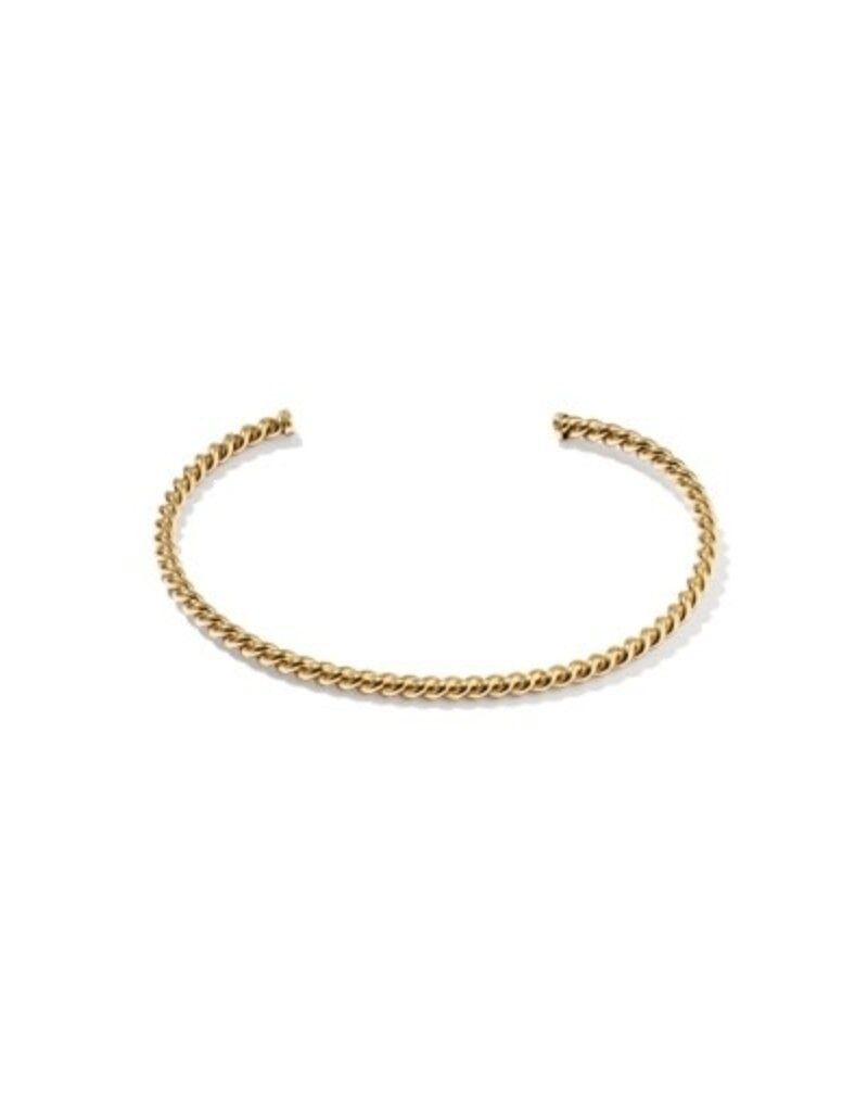 KENDRA SCOTT Victoria Medium Twist 14k Gold-Filled Cuff Bracelet