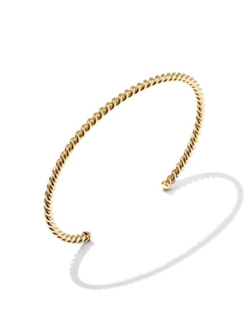 KENDRA SCOTT Victoria Medium Twist 14k Gold-Filled Cuff Bracelet