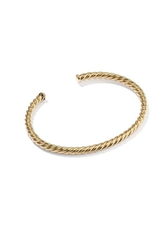 KENDRA SCOTT Victoria Large Twist 14k Gold-Filled Cuff Bracelet