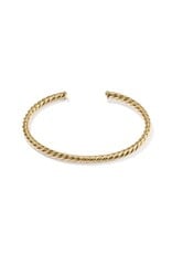KENDRA SCOTT Victoria Large Twist 14k Gold-Filled Cuff Bracelet