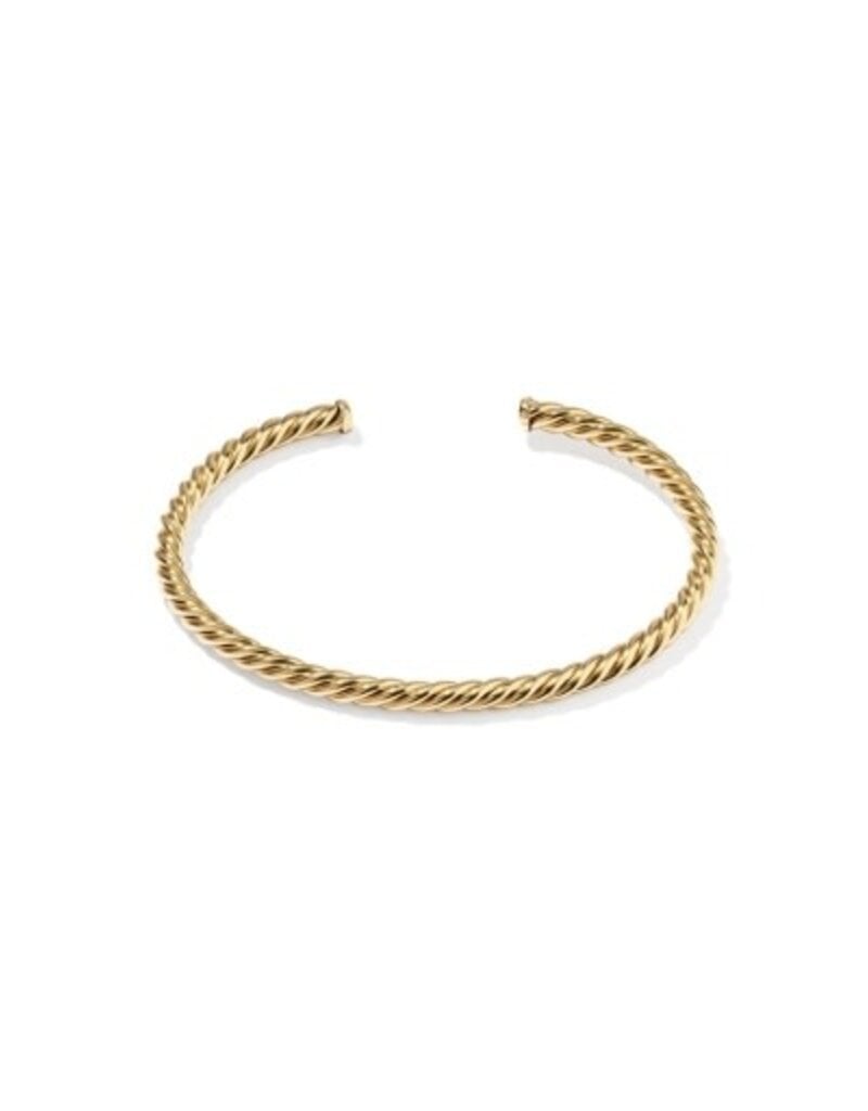 KENDRA SCOTT Victoria Large Twist 14k Gold-Filled Cuff Bracelet