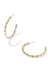 KENDRA SCOTT Miriam Large Bead 14k Gold-Filled Hoop Earrings