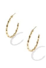 KENDRA SCOTT Miriam Large Bead 14k Gold-Filled Hoop Earrings