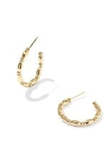 KENDRA SCOTT Miriam Small Bead 14k Gold-Filled Hoop Earrings