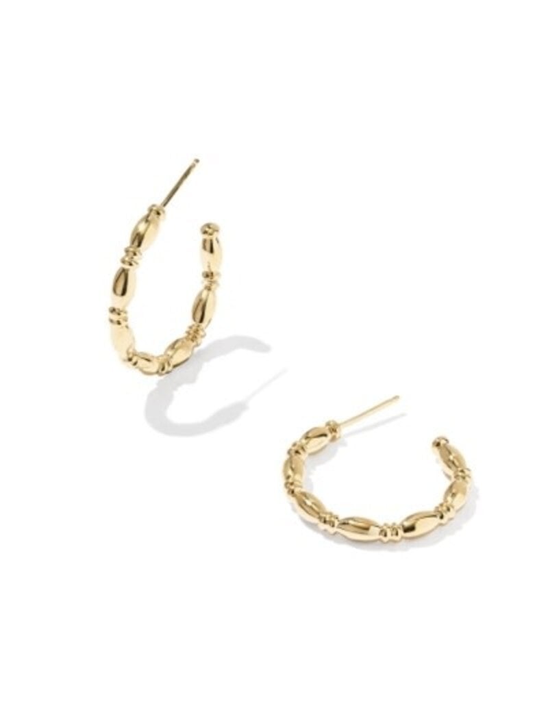 KENDRA SCOTT Miriam Small Bead 14k Gold-Filled Hoop Earrings