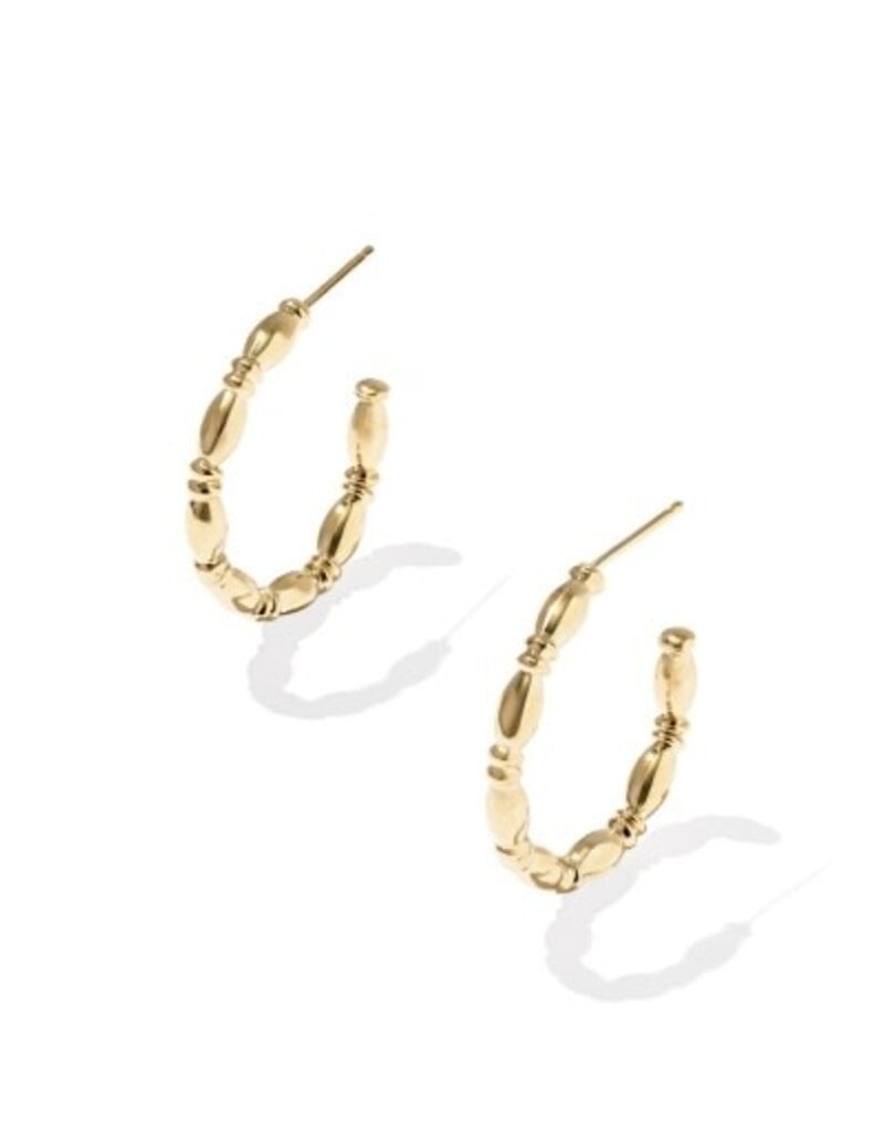 KENDRA SCOTT Miriam Small Bead 14k Gold-Filled Hoop Earrings