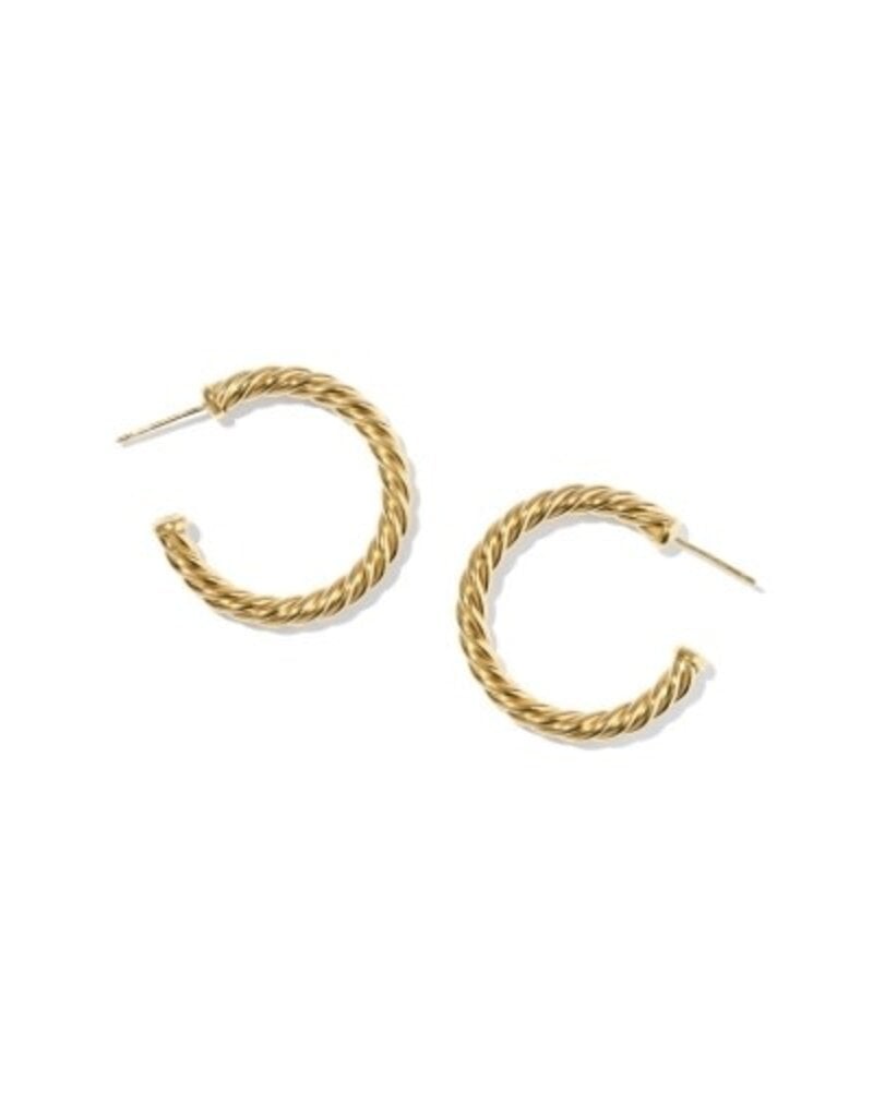 KENDRA SCOTT Victoria Thick Twist 14k Gold-Filled Hoop Earrings