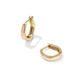 KENDRA SCOTT Lorena 14k Gold-Filled Small Metal Huggie Earrings