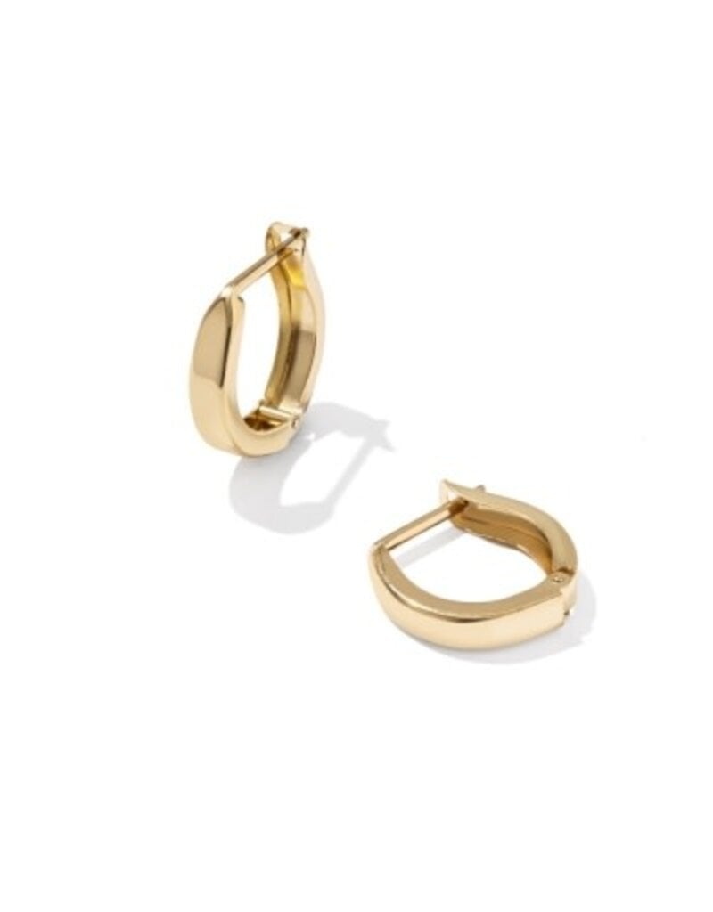 KENDRA SCOTT Lorena 14k Gold-Filled Small Metal Huggie Earrings