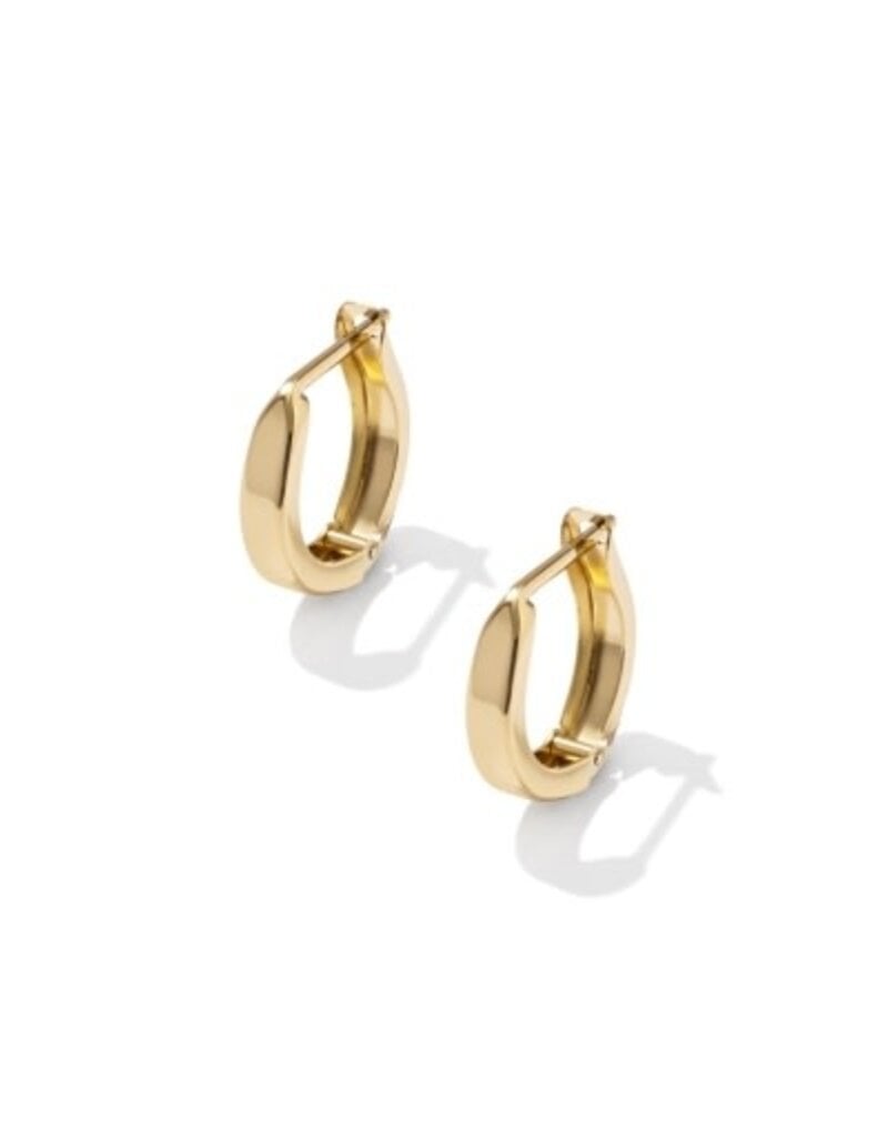 KENDRA SCOTT Lorena 14k Gold-Filled Small Metal Huggie Earrings