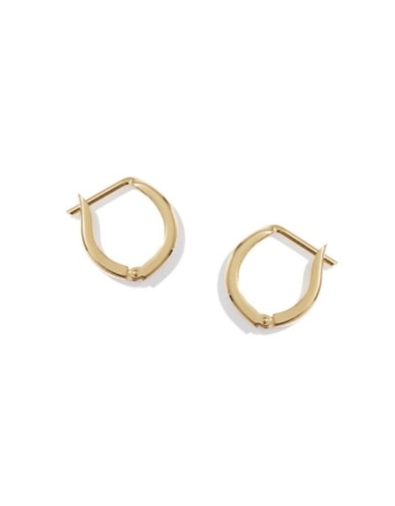 KENDRA SCOTT Lorena 14k Gold-Filled Small Metal Huggie Earrings