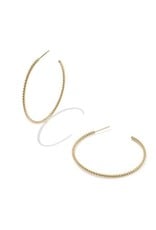KENDRA SCOTT Victoria Twist 14k Gold-Filled Hoop Earrings